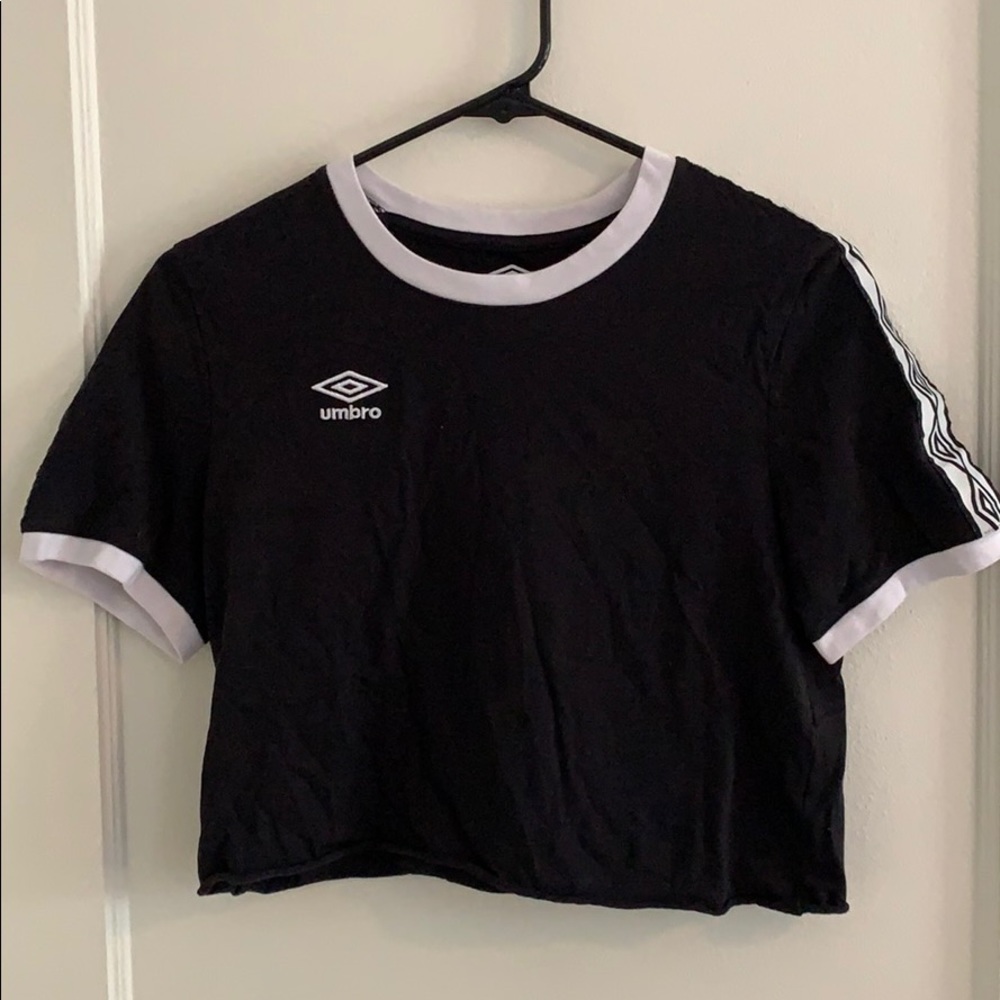 Urban Outfitters Umbro Black Crop Top